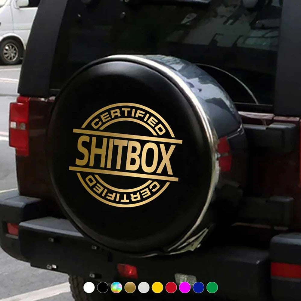 1PCS 'Certified ShitBox' Styling Sticker/Decal Decoration
