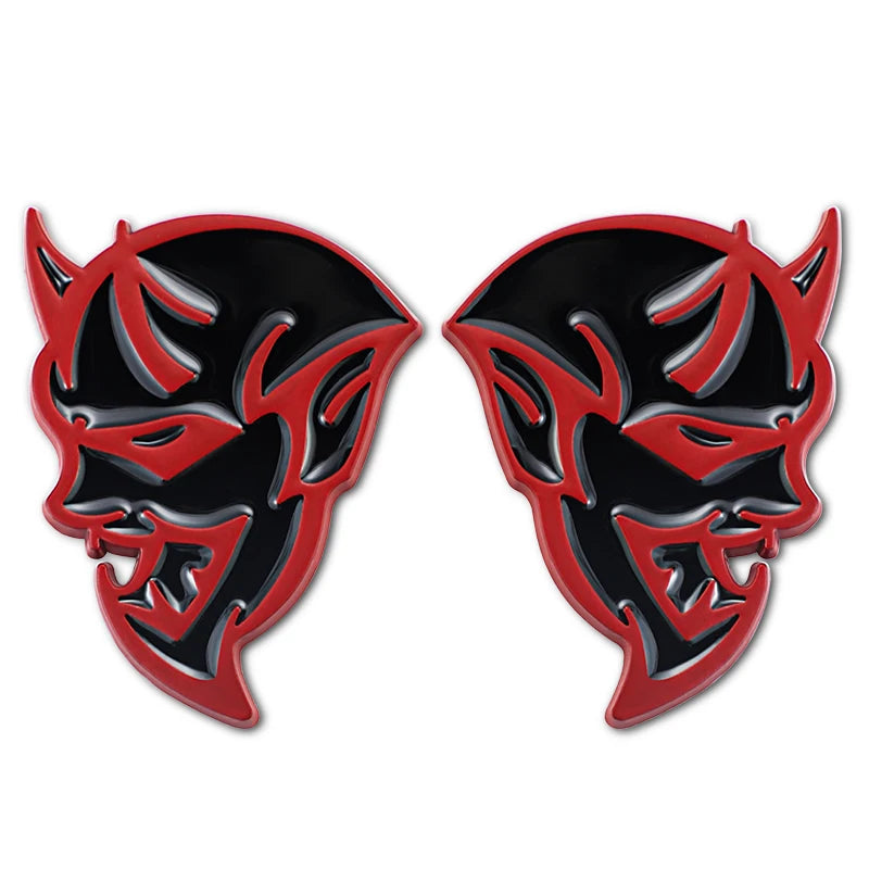 2PCS 3D Dodge Demon Badge (Sticker)