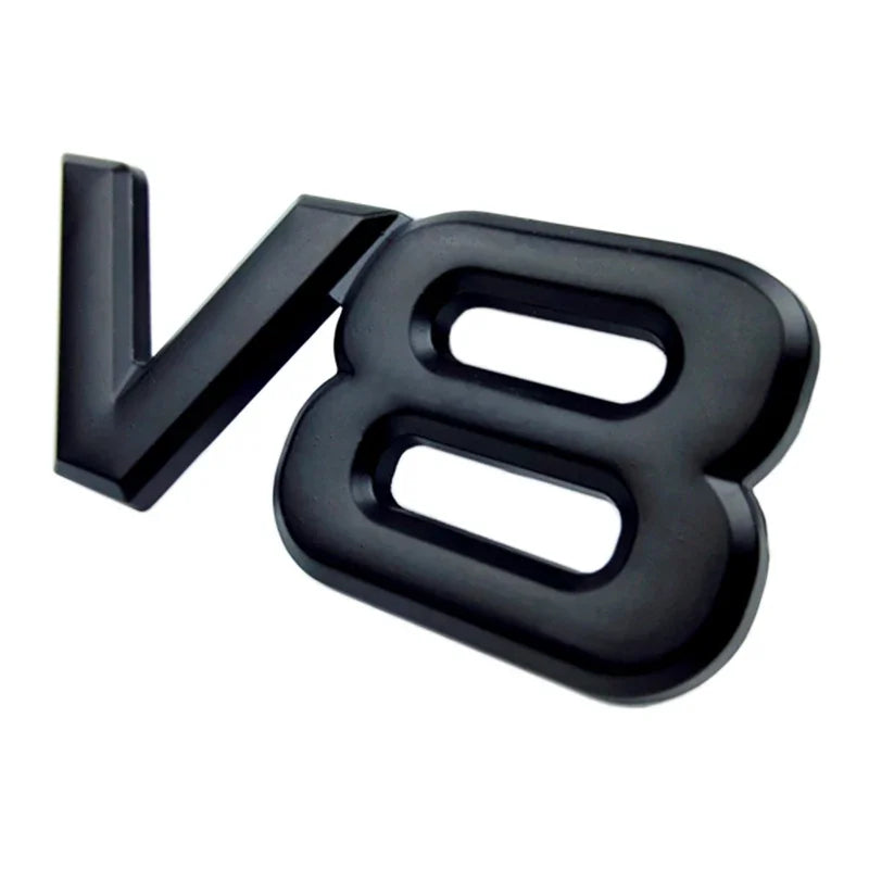 3D Metal 'V8' Emblem/Badge Decoration