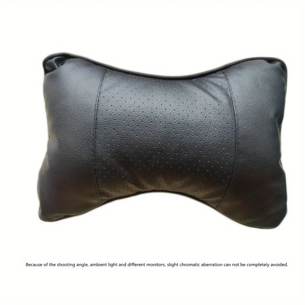 1PC Universal Leather Car Seat Neck Pillow