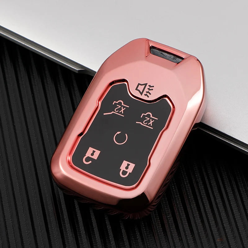 Chevrolet Suburban/Tahoe 2015-2020 | GMC Yukon/XL 2015-2020 6 Button Key Fob Decorative Case/Cover