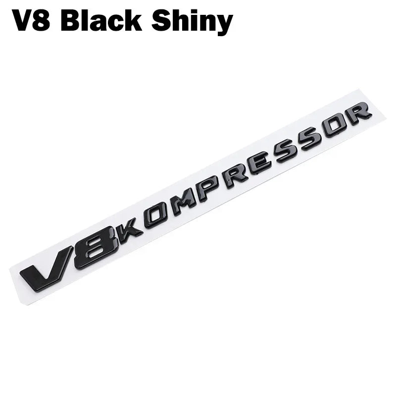 1PCS 'V6/V8 Kompressor' Logo Emblem/Badge