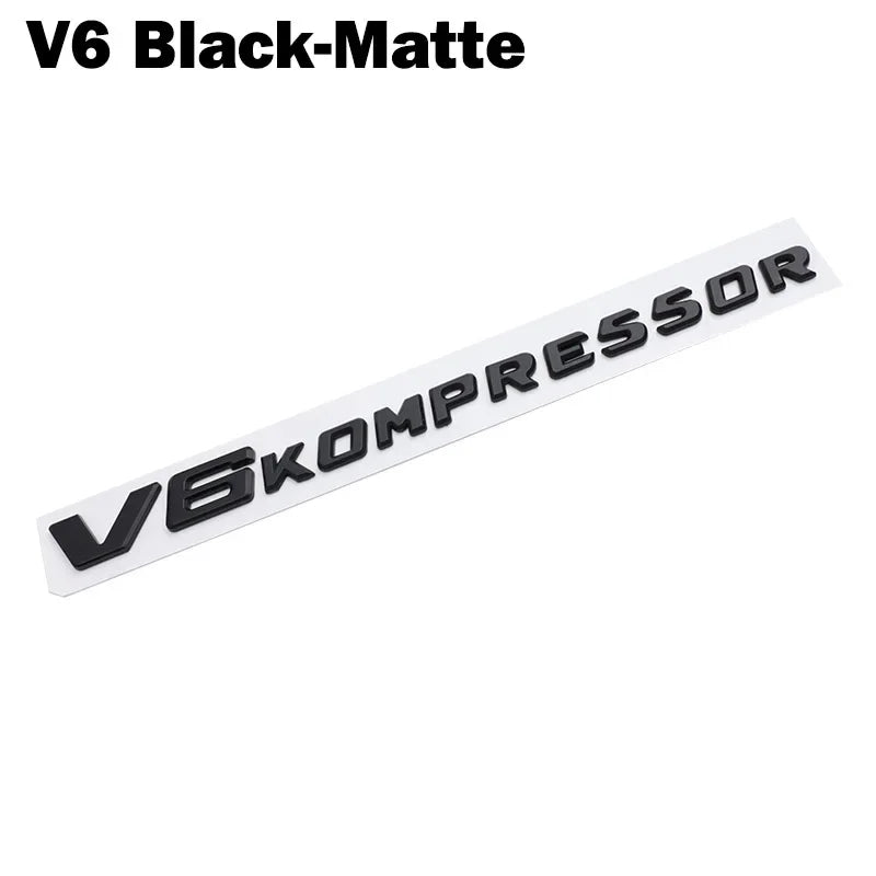 1PCS 'V6/V8 Kompressor' Logo Emblem/Badge