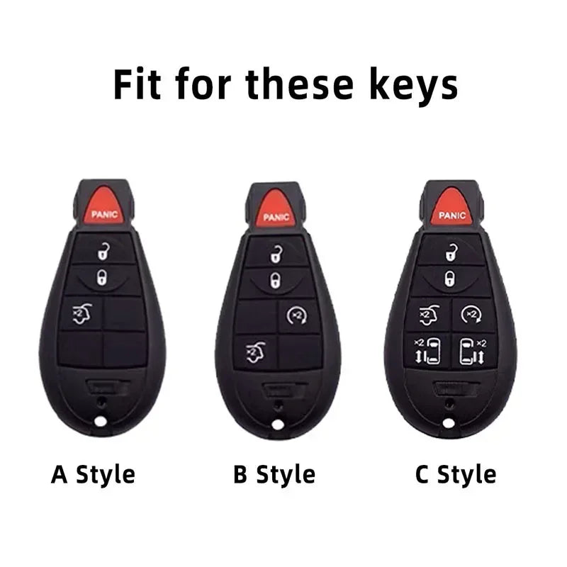 TPU Car Key Case for Chrysler, Jeep, Dodge