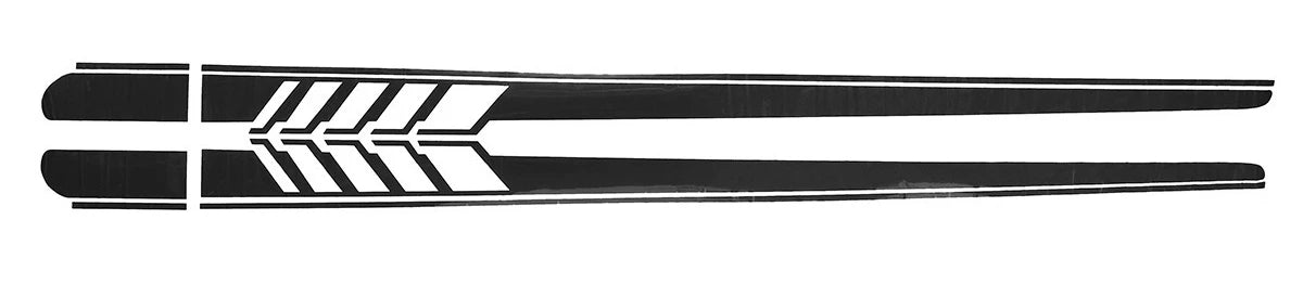 2PCS 220Cm*12Cm Racing Side Skirt Decal Stickers