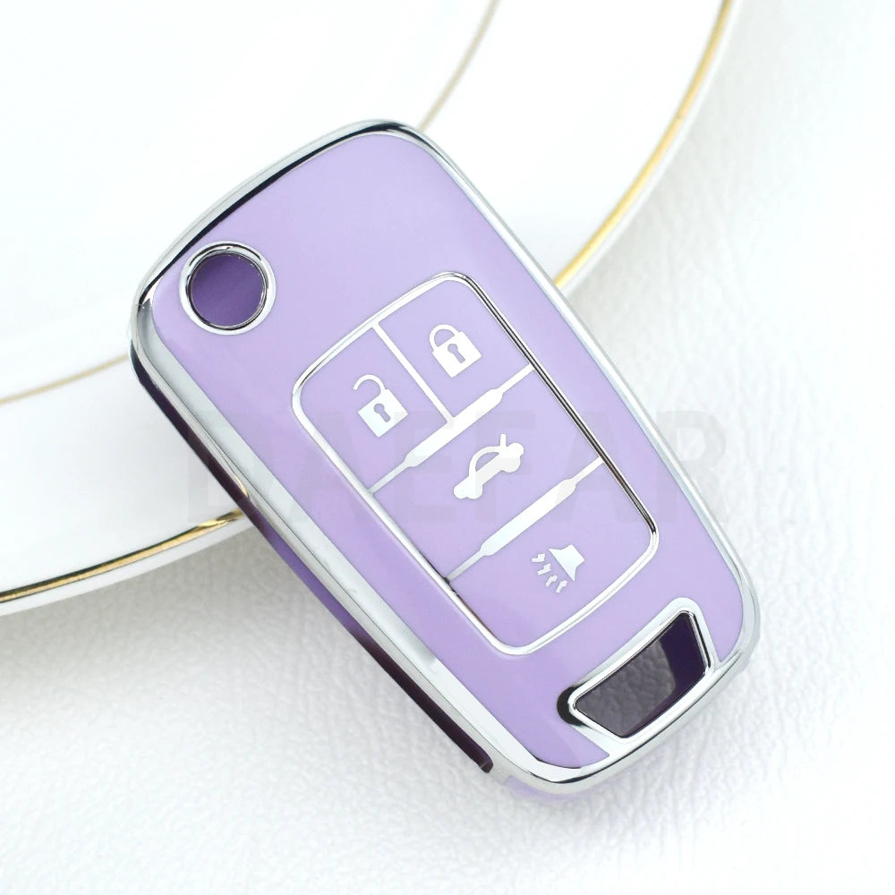 TPU Car Key Case for Chevy Cruze, Malibu, Camaro, Equinox, Aveo, Impala, Sonic