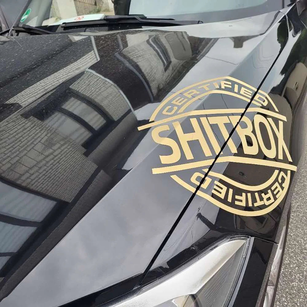 1PCS 'Certified ShitBox' Styling Sticker/Decal Decoration