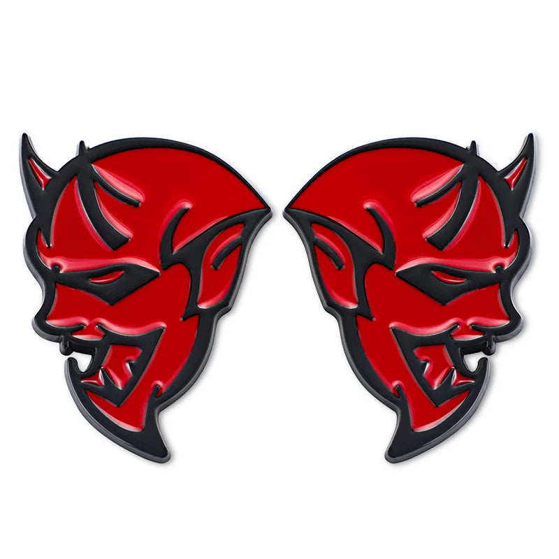 2PCS 3D Dodge Demon Badge (Sticker)