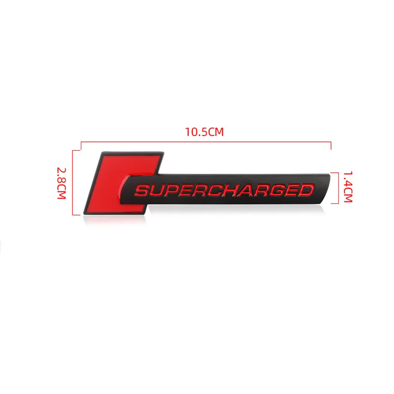 3D Metal 'Supercharged' Emblem/Badge Decoration