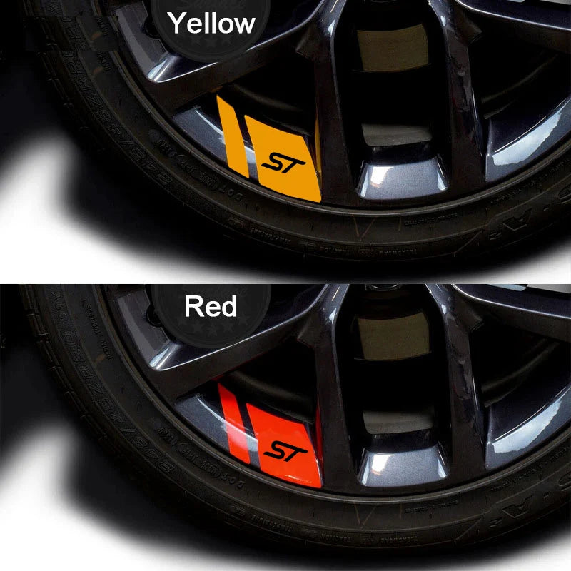 6PCS ST Line Wheel Sticker/Decals