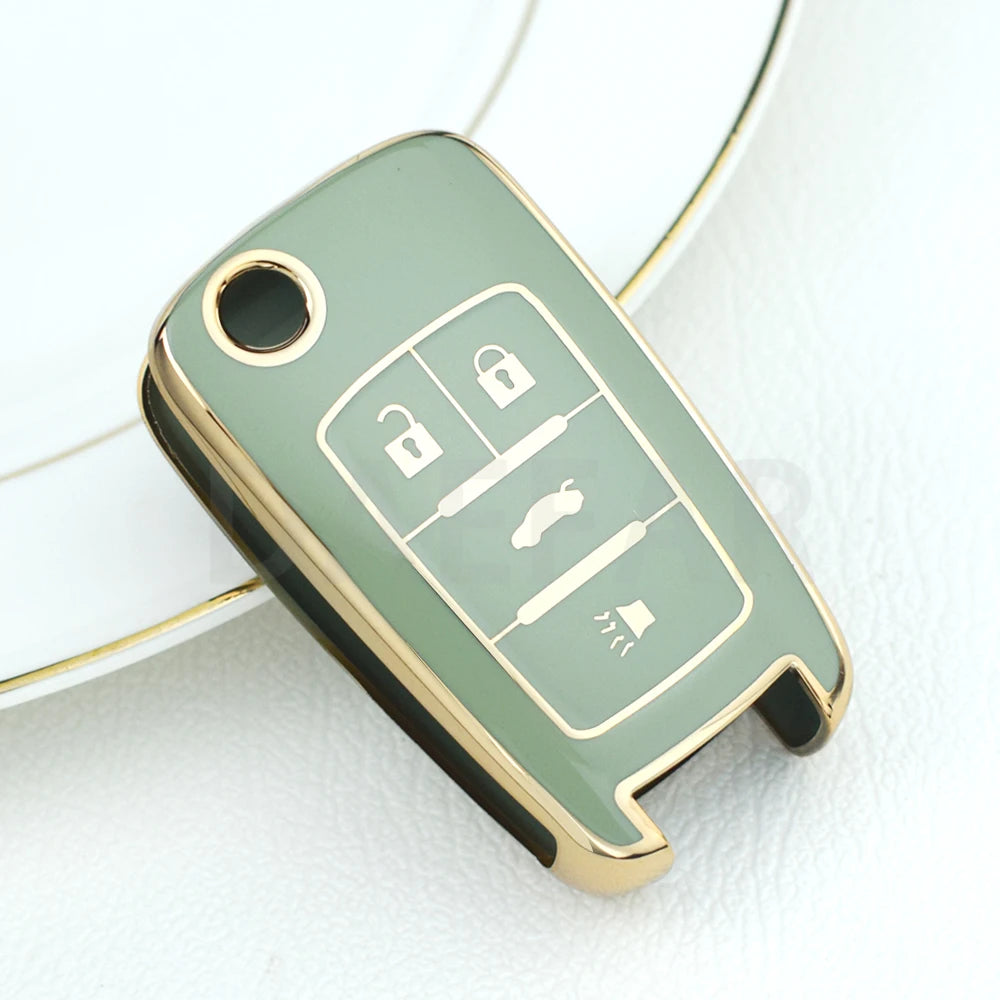 TPU Car Key Case for Chevy Cruze, Malibu, Camaro, Equinox, Aveo, Impala, Sonic