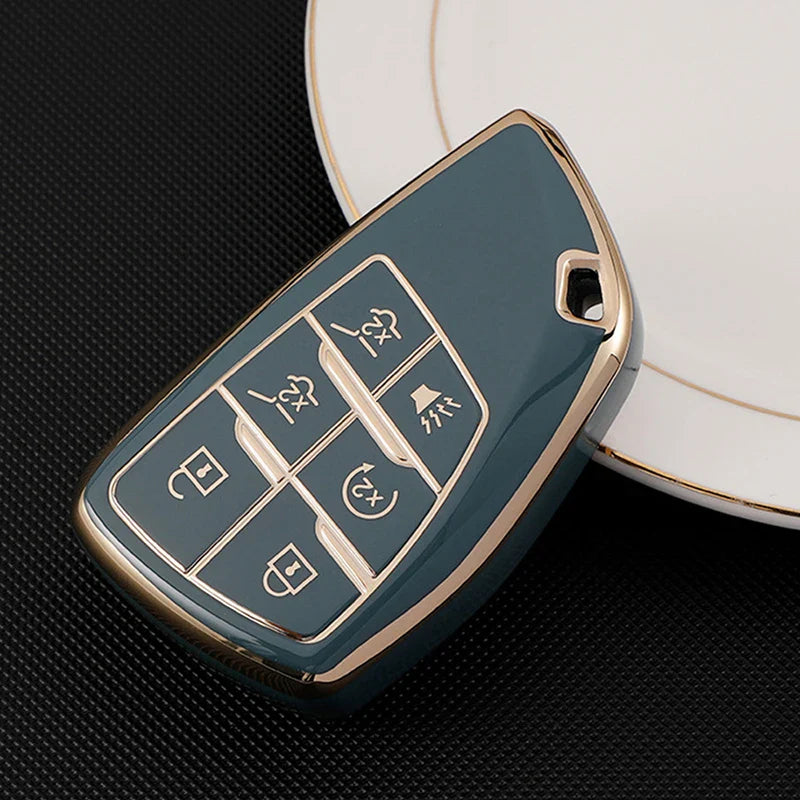 5/6 Button Key Fob Cover For Chevrolet + Buick + GMC