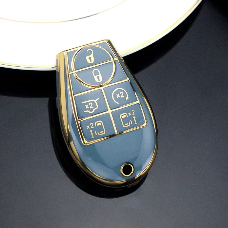 TPU Car Key Case for Chrysler, Jeep, Dodge