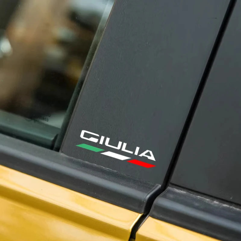4PCS Italian Themed Exterior Stickers/Decals