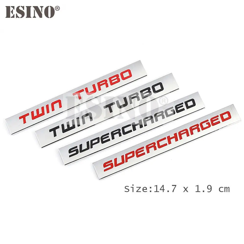 1PC Styling 'Turbo/Supercharged' Emblem/Badges