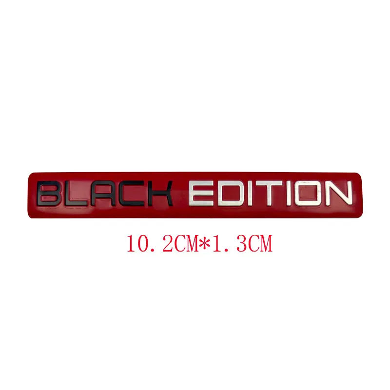 3D 'Black' and 'Limited' Edition Badges/Decals