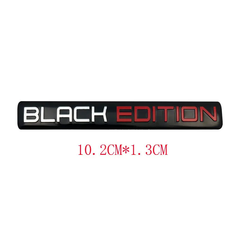 3D 'Black' and 'Limited' Edition Badges/Decals
