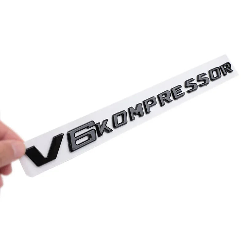 1PCS 'V6/V8 Kompressor' Logo Emblem/Badge