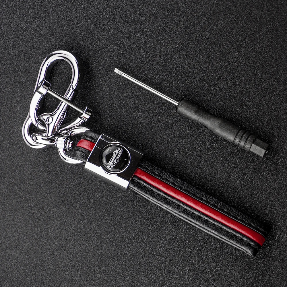 TPU Leather 5 Button Key Fob Case for Ford Explorer, Mustang, Fusion, Escape, F150