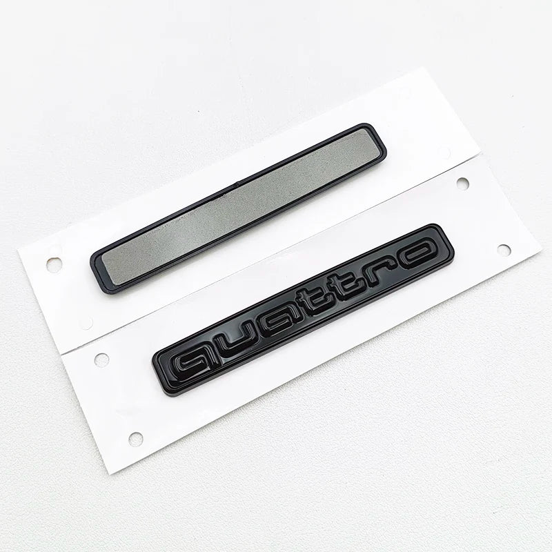 3D 'Quattro' Logo Emblem/Badge Decoration