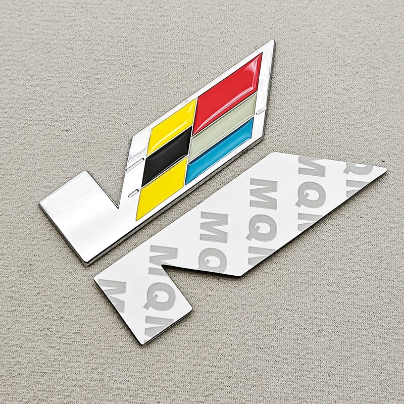 Metal Cadillac V Adhesive Vehicle Badge/Emblem