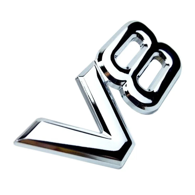3D Metal 'V8' Emblem/Badge Decoration