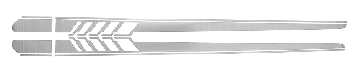 2PCS 220Cm*12Cm Racing Side Skirt Decal Stickers