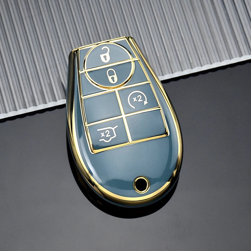 TPU Car Key Case for Chrysler, Jeep, Dodge