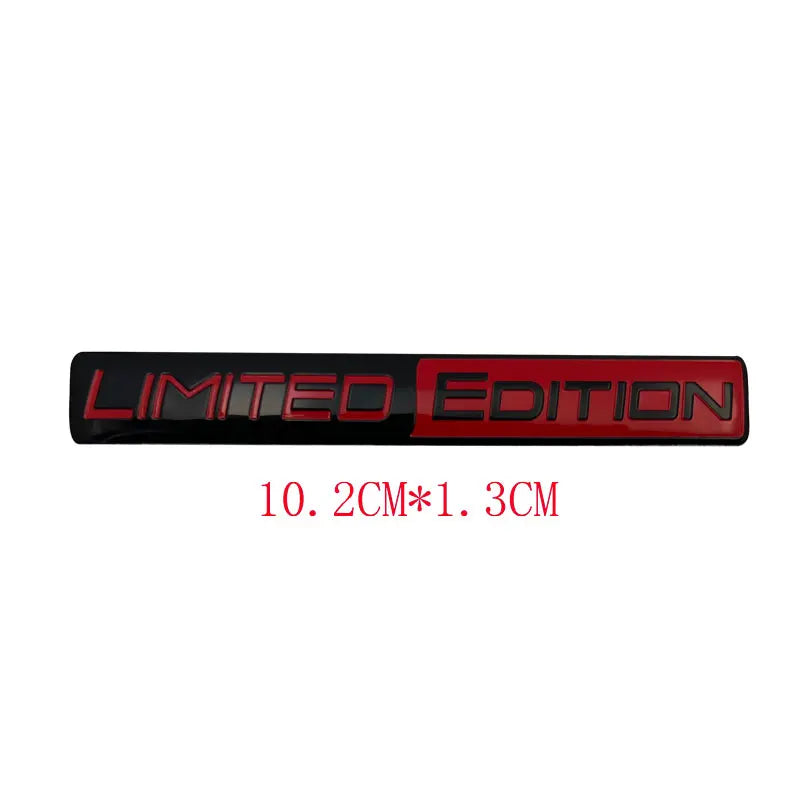 3D 'Black' and 'Limited' Edition Badges/Decals