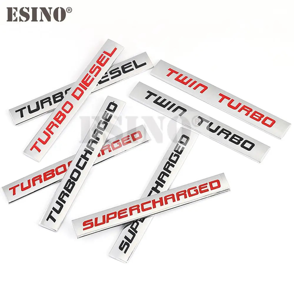 1PC Styling 'Turbo/Supercharged' Emblem/Badges