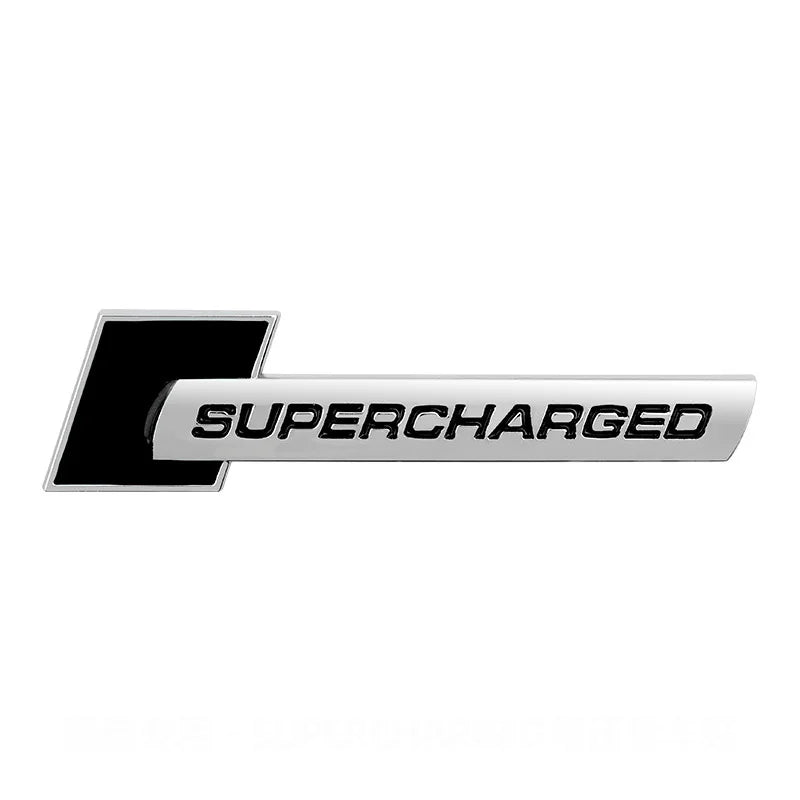 3D Metal 'Supercharged' Emblem/Badge Decoration