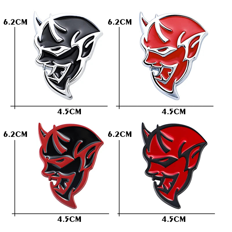 2PCS 3D Dodge Demon Badge (Sticker)