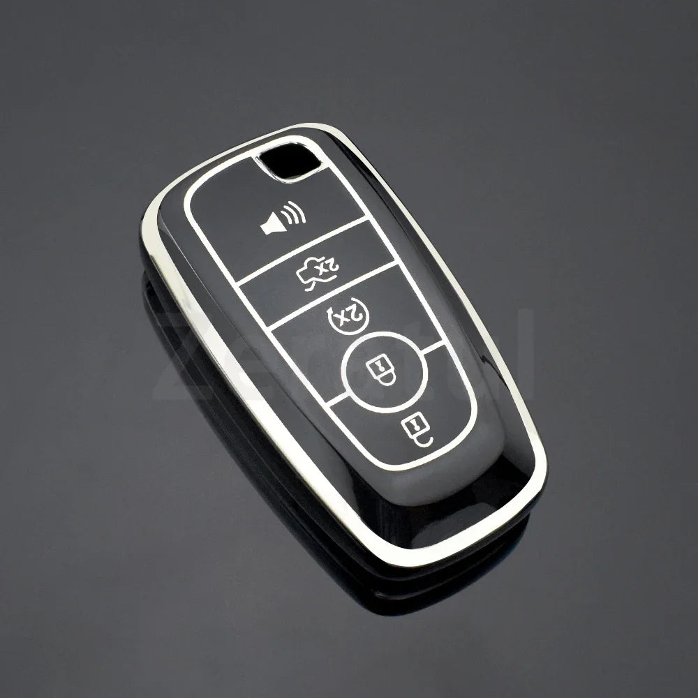 3/4/5 Buttons Remote Key Fob Case for Ford Fusion Edge Mustang Explorer Ecosport Expedition
