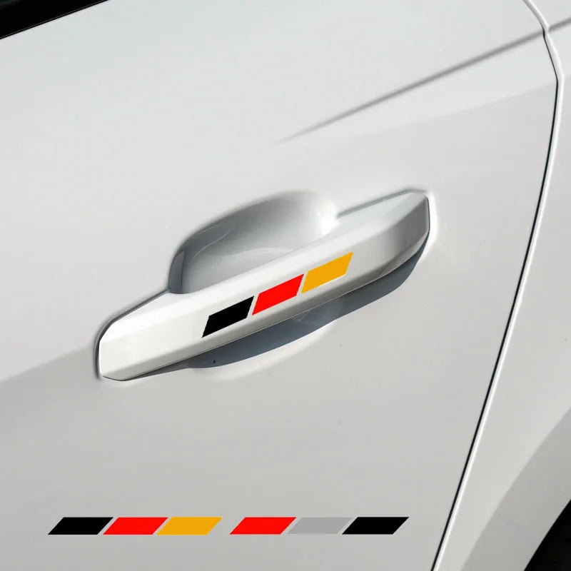 4Pcs Reflective German Flag Decal/Sticker