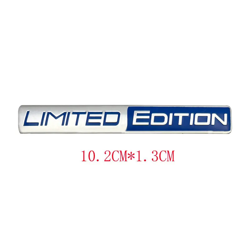 3D 'Black' and 'Limited' Edition Badges/Decals