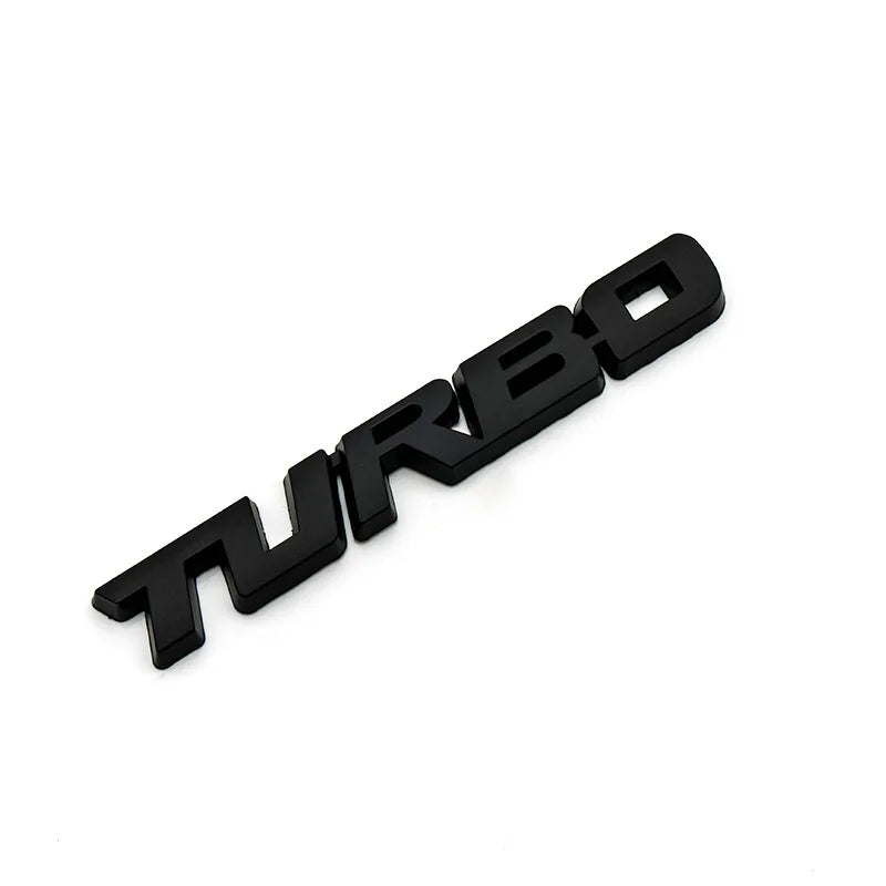 3D Metal 'Turbo' Emblem/Badge Decoration