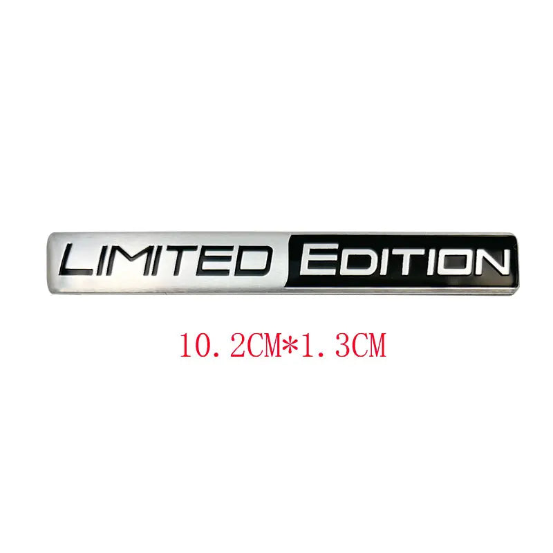 3D 'Black' and 'Limited' Edition Badges/Decals