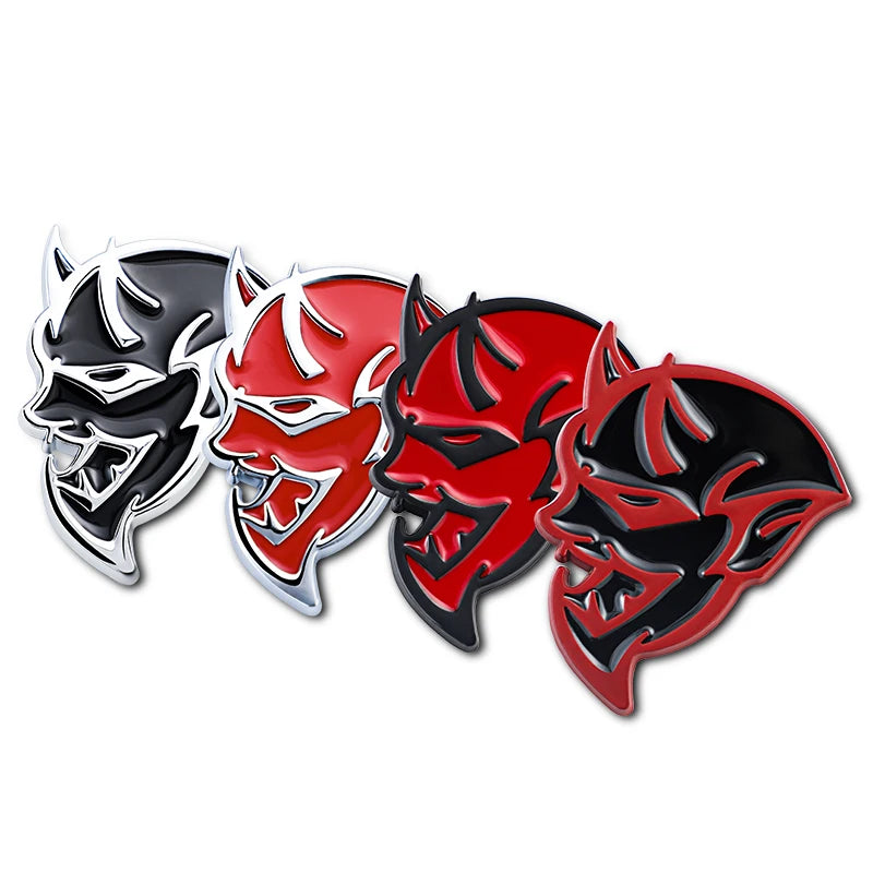 2PCS 3D Dodge Demon Badge (Sticker)