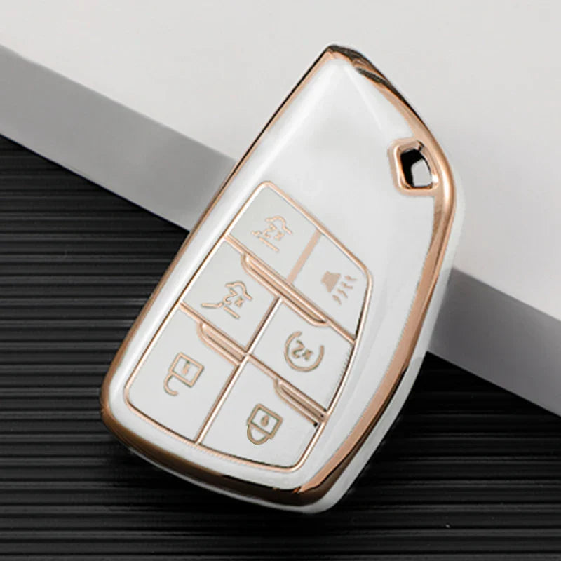 5/6 Button Key Fob Cover For Chevrolet + Buick + GMC