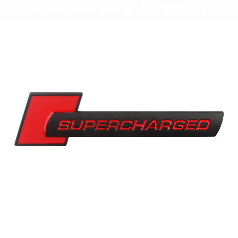 3D Metal 'Supercharged' Emblem/Badge Decoration