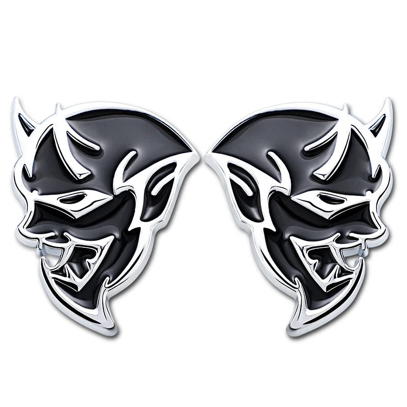 2PCS 3D Dodge Demon Badge (Sticker)