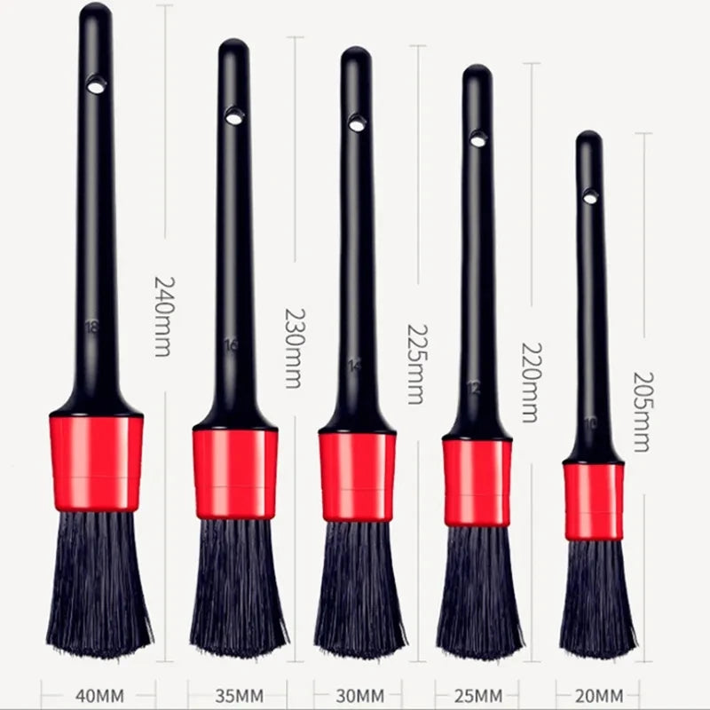Car Cleaning Brush Set (5) Automotive Detail Brushes
