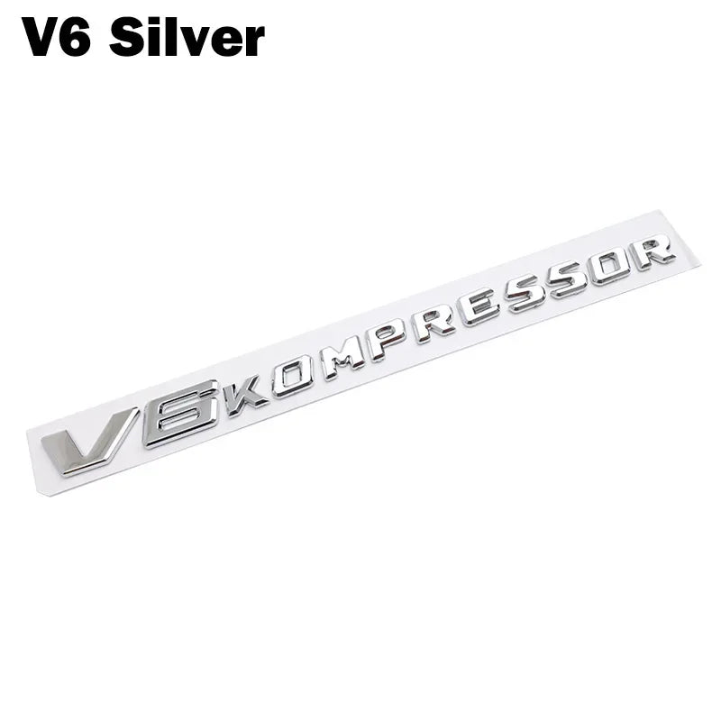 1PCS 'V6/V8 Kompressor' Logo Emblem/Badge