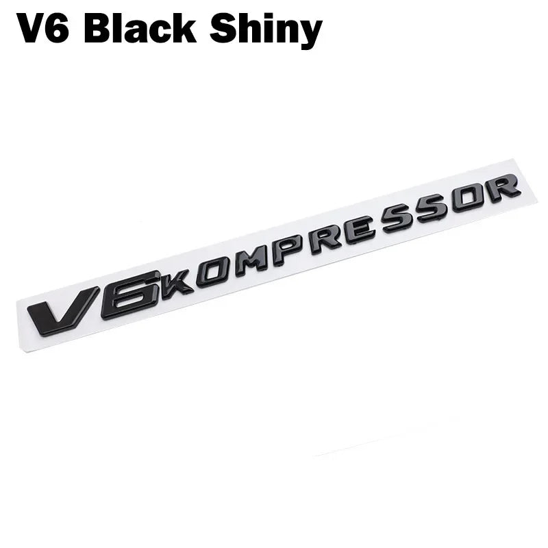 1PCS 'V6/V8 Kompressor' Logo Emblem/Badge