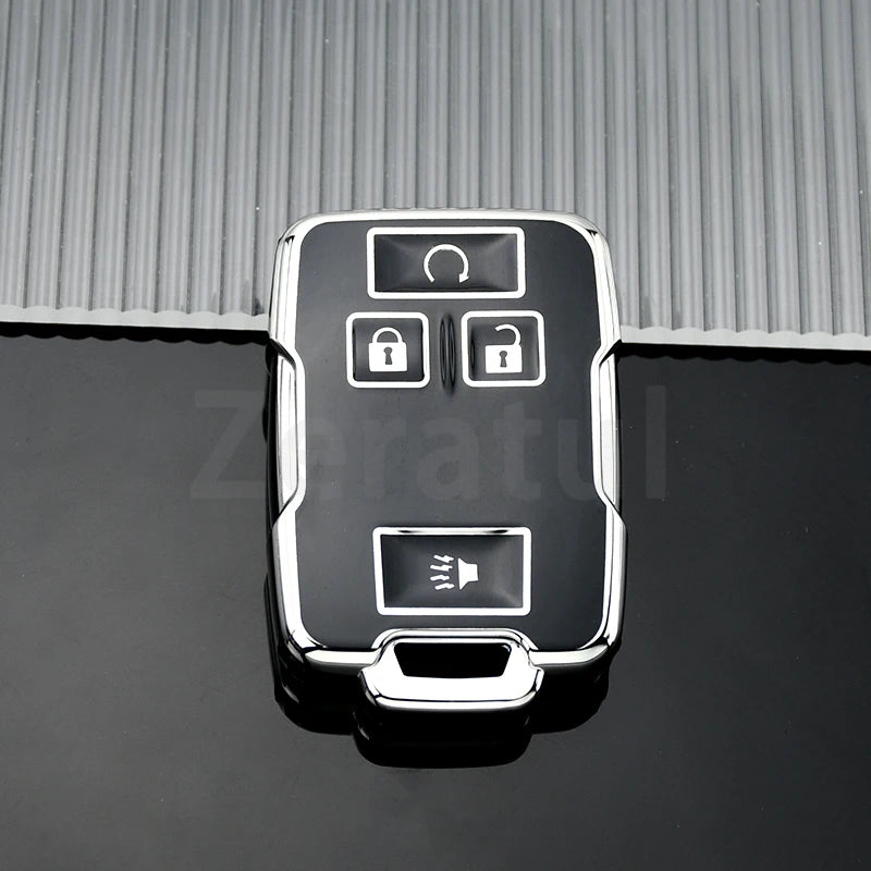 (Chevrolet) Silverado/Colorado + (GMC) Sierra/Canyon 4 Buttons Style Key Fob Case