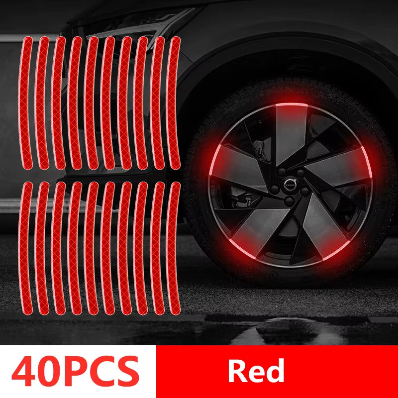Reflective Vehicle Exterior (Wheel) Stripes Stickers
