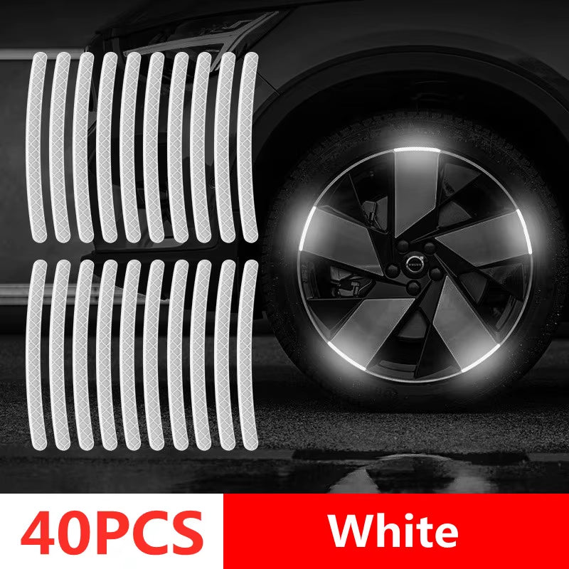 Reflective Vehicle Exterior (Wheel) Stripes Stickers