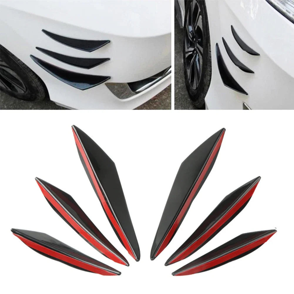 4/6Pcs Universal Front Bumper Air Canards