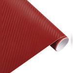 Red 3D carbon fiber vinyl wrap roll