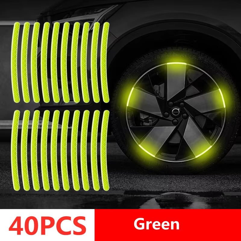 Reflective Vehicle Exterior (Wheel) Stripes Stickers